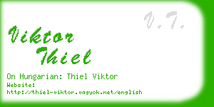 viktor thiel business card